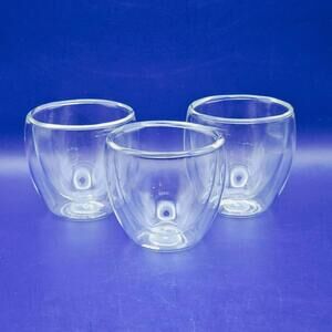 Bodum Pavina Double-Wall Insulate Espresso Glasses 2.5 oz - Set of 3